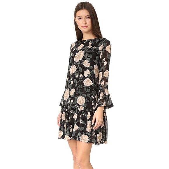 Ganni Carlton Georgette Dress - Picture 1 of 9